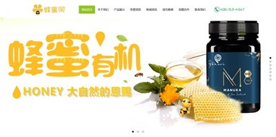 野生蜂蜜蜜蜂养殖类网站企业网站模板